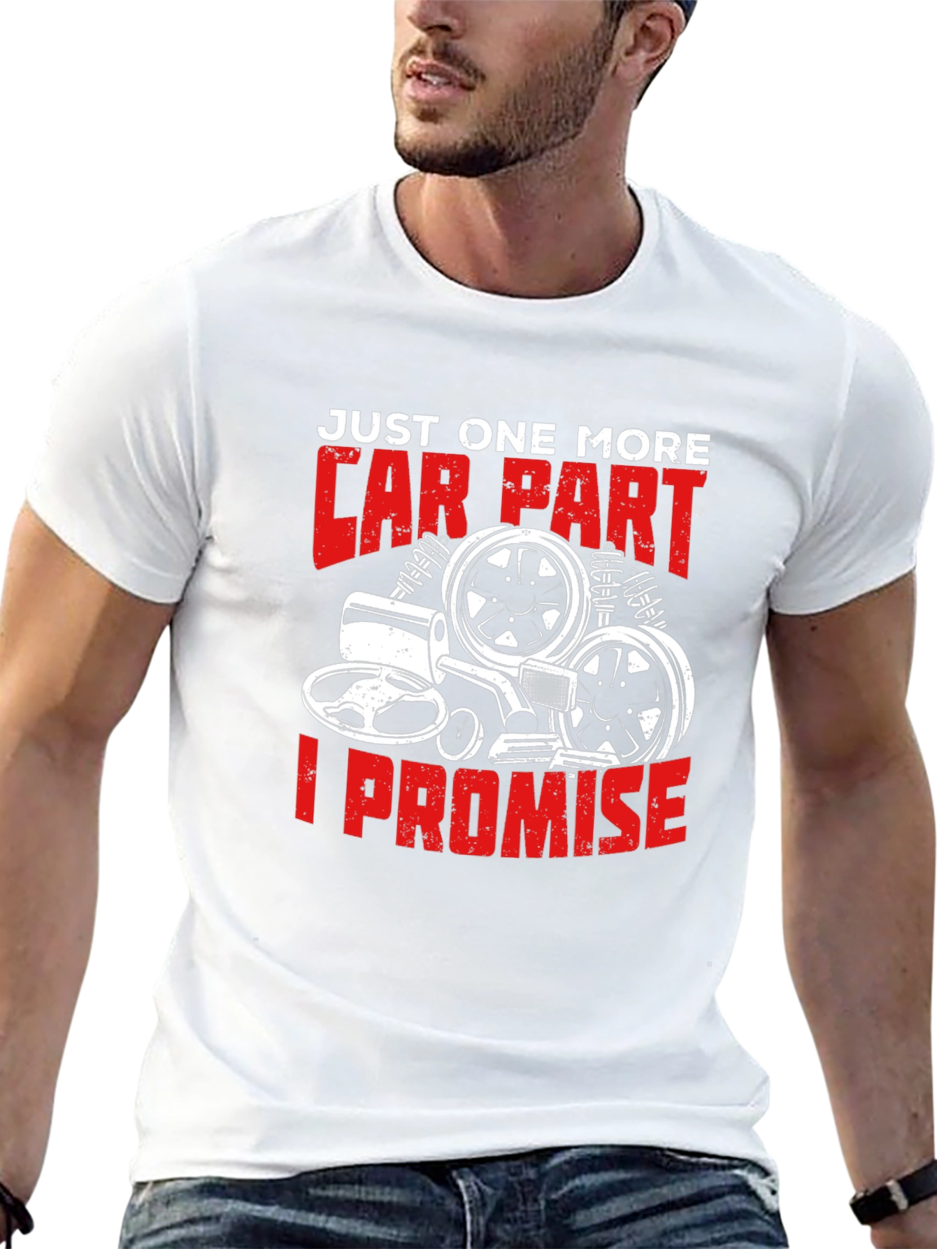 Car Part Promise Graphic Tee - Black