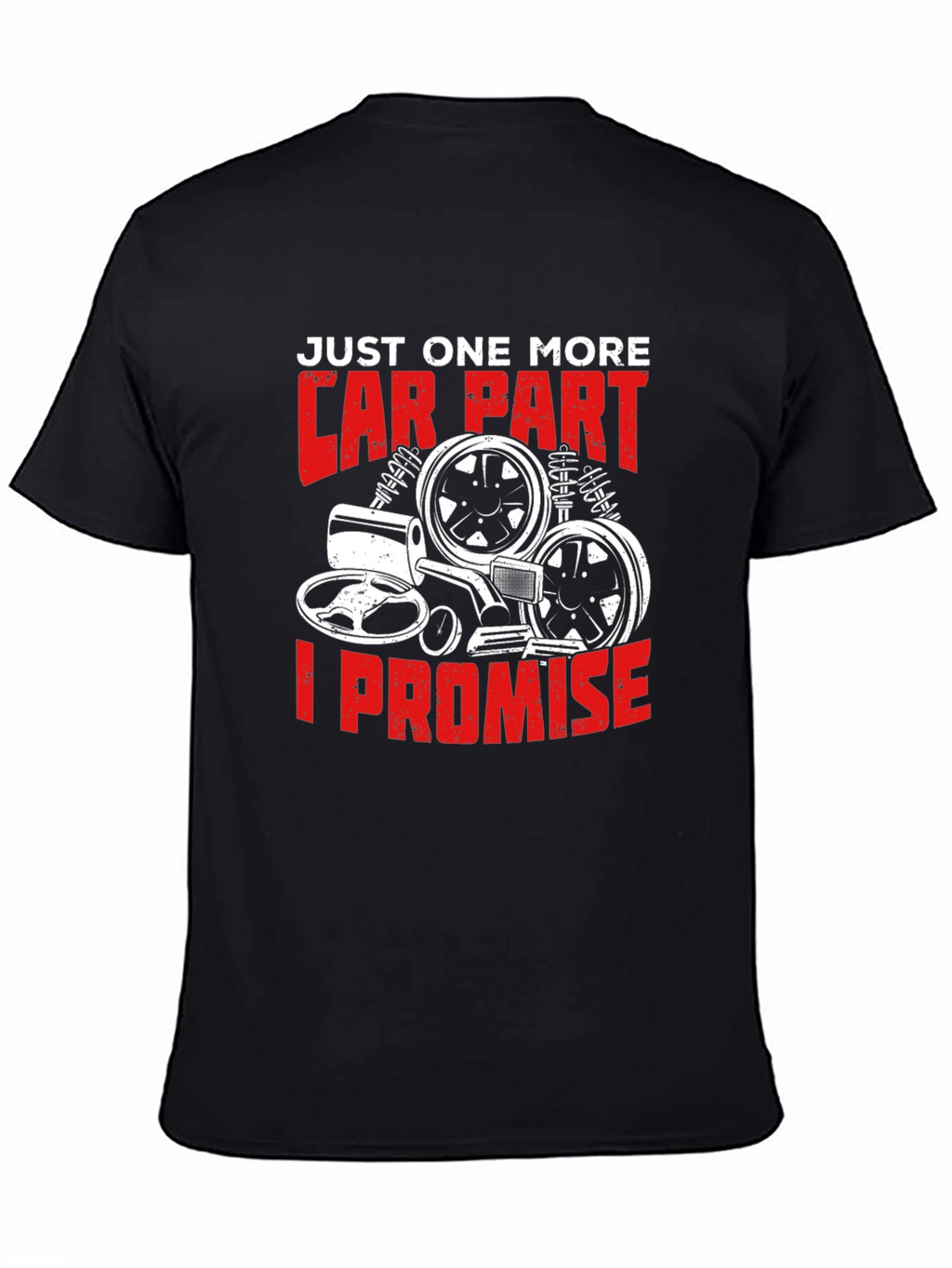Car Part Promise Graphic Tee - Black
