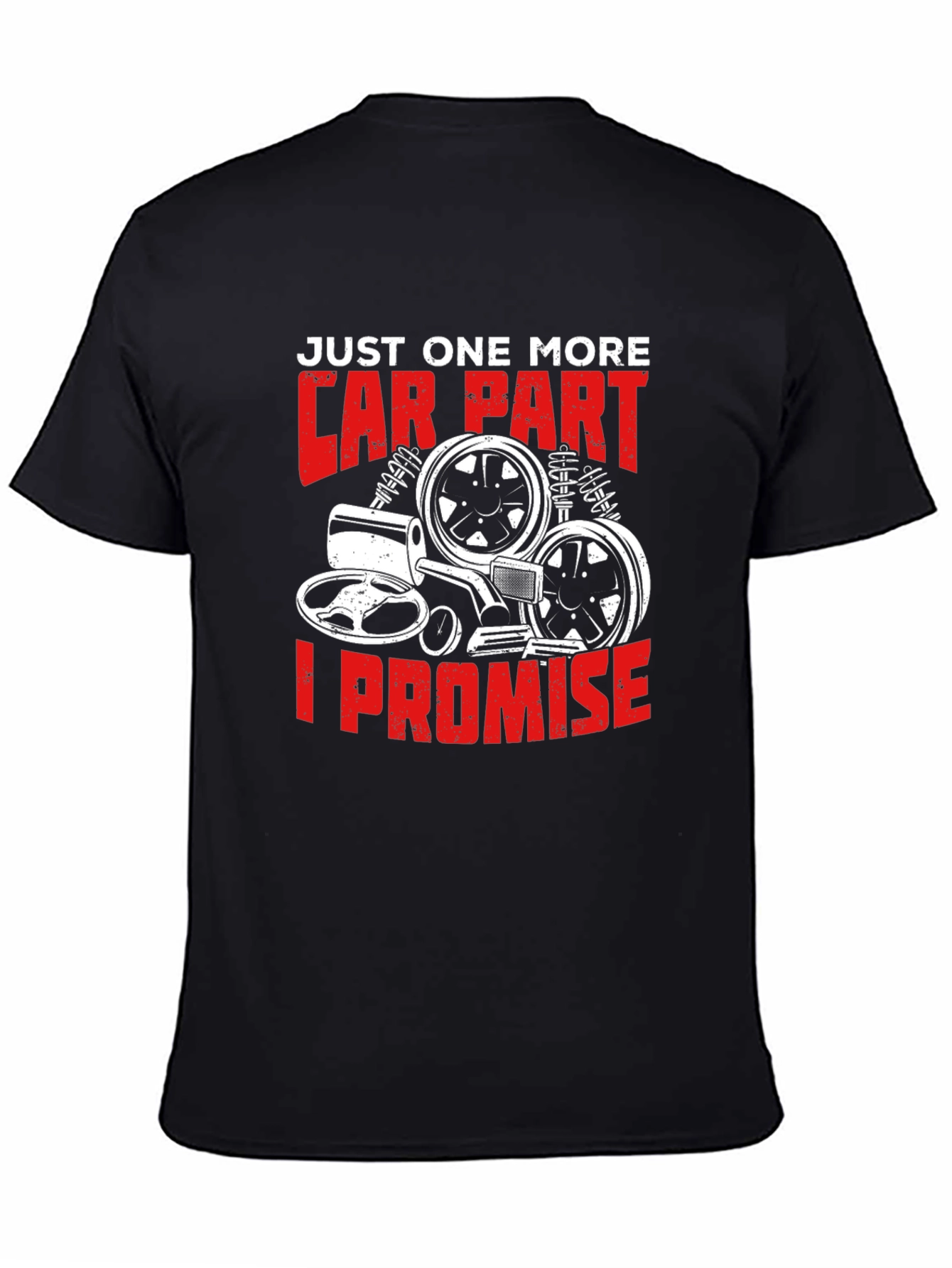 Car Part Promise Graphic Tee - Black