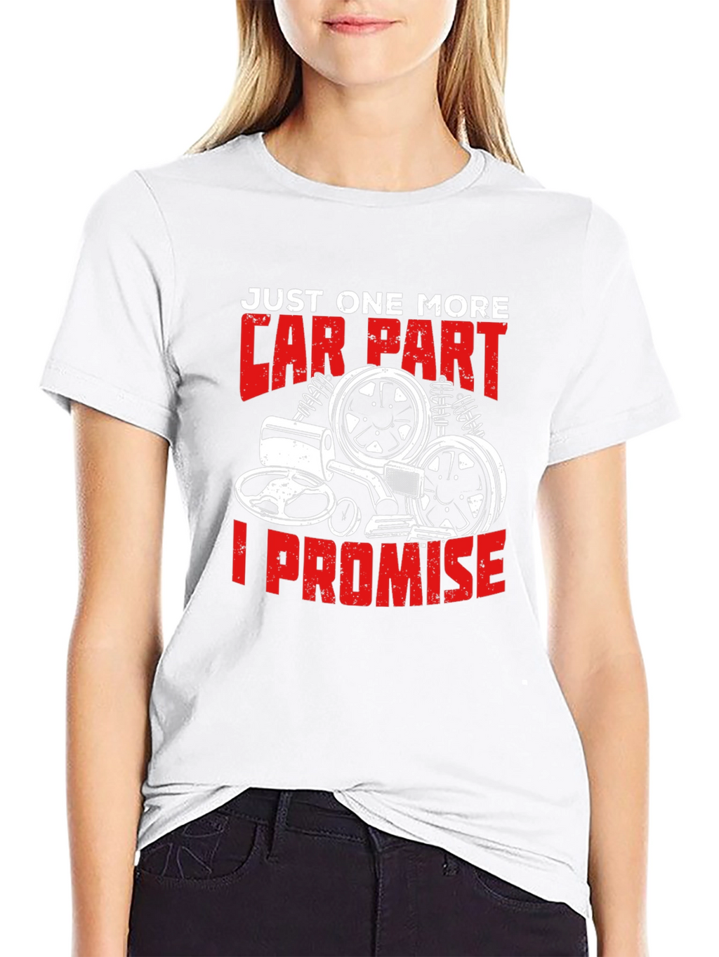Car Part Promise Graphic Tee - Black
