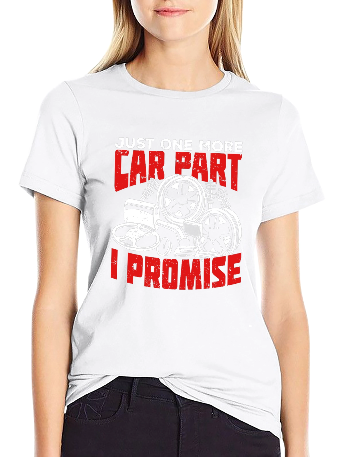 Car Part Promise Graphic Tee - Black