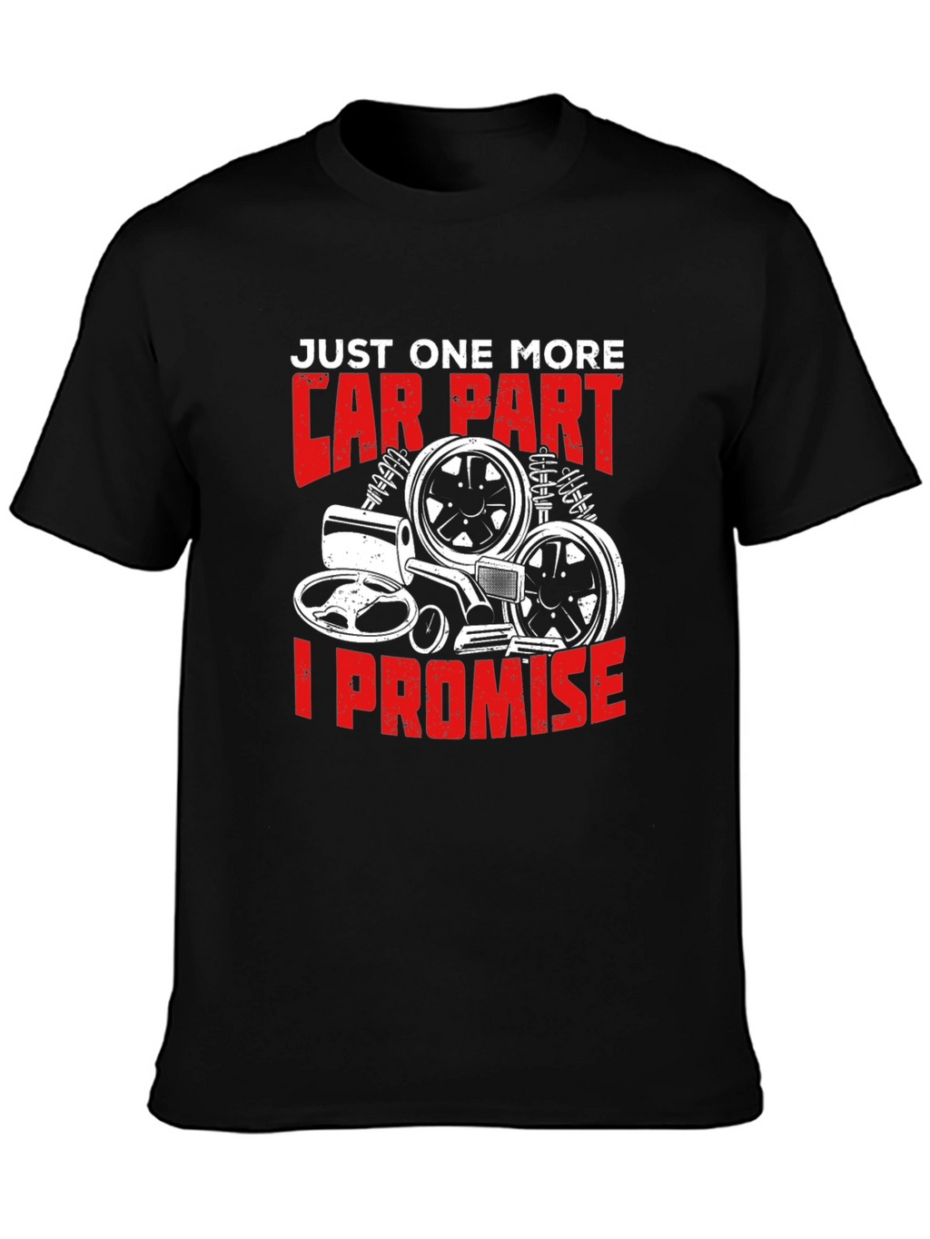 Car Part Promise Graphic Tee - Black
