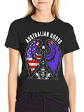 Australian Roots Wings Graphic Tee - Black