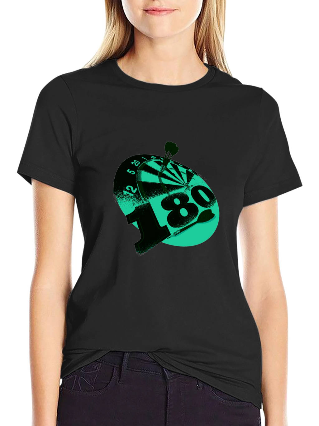 180 Darts T-Shirt - Target Bullseye Tee