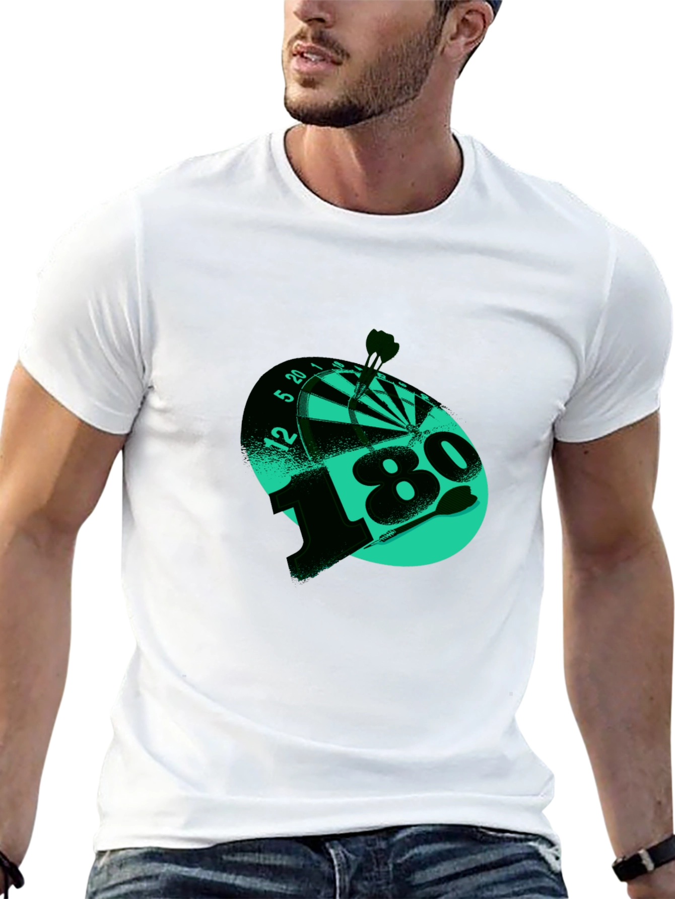 180 Darts T-Shirt - Target Bullseye Tee