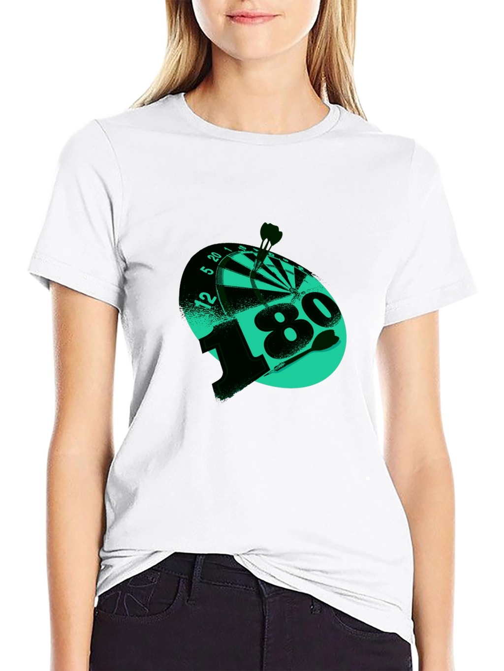 180 Darts T-Shirt - Target Bullseye Tee