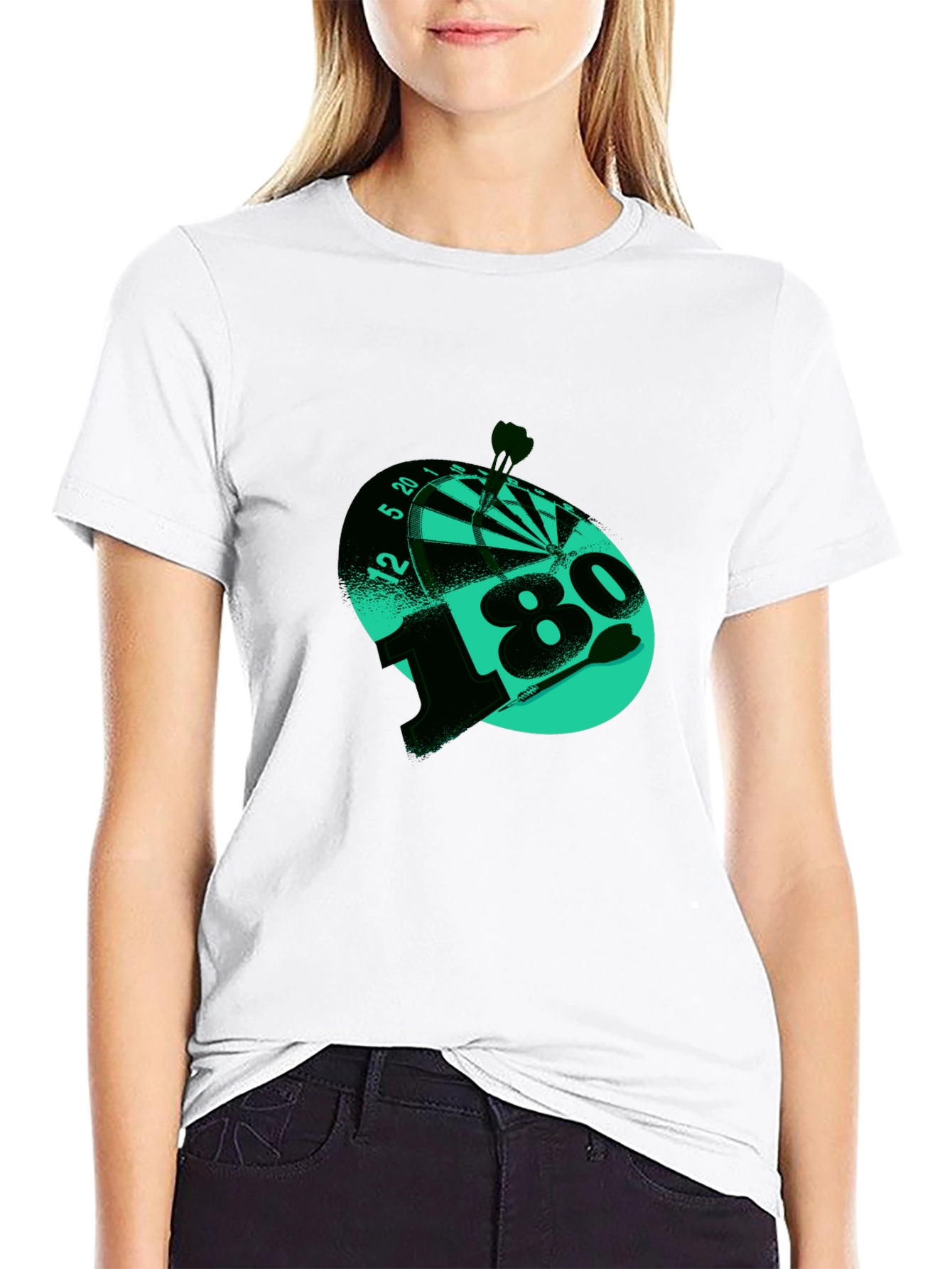 180 Darts T-Shirt - Target Bullseye Tee