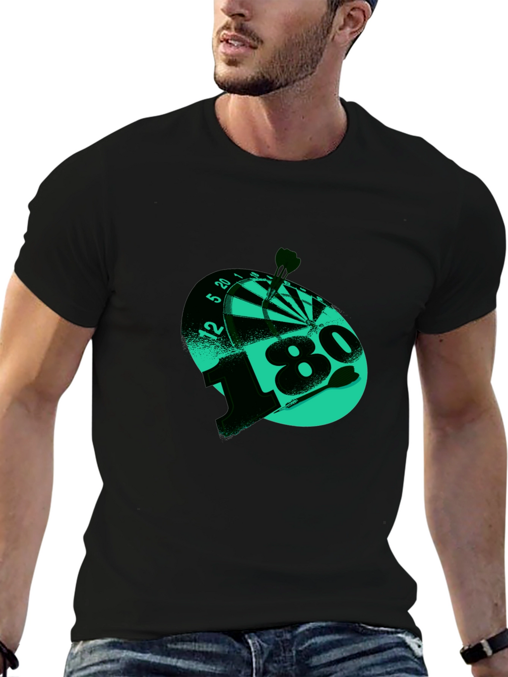 180 Darts T-Shirt - Target Bullseye Tee