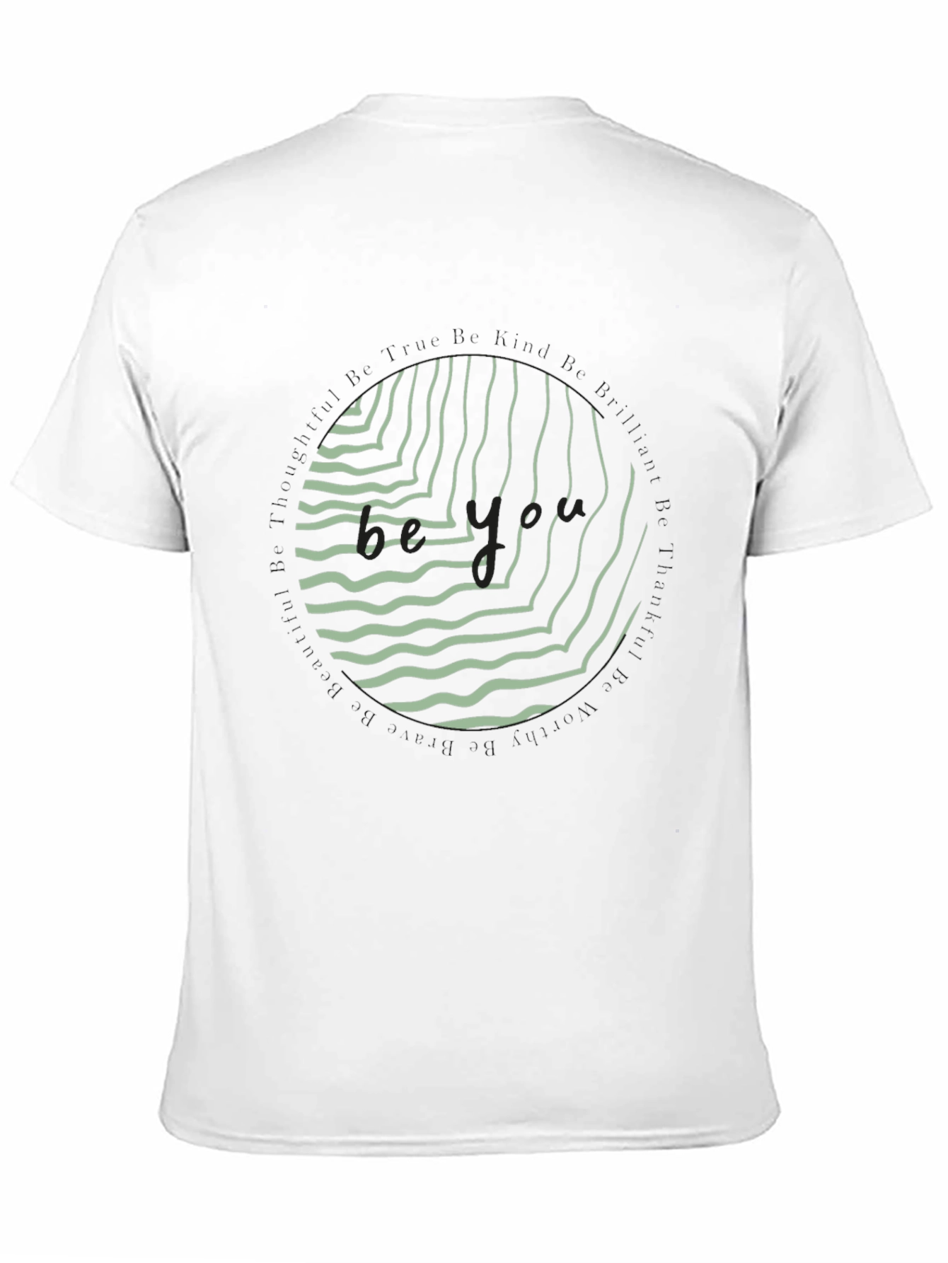 Abstract Graphic Print Mens Black T-Shirt