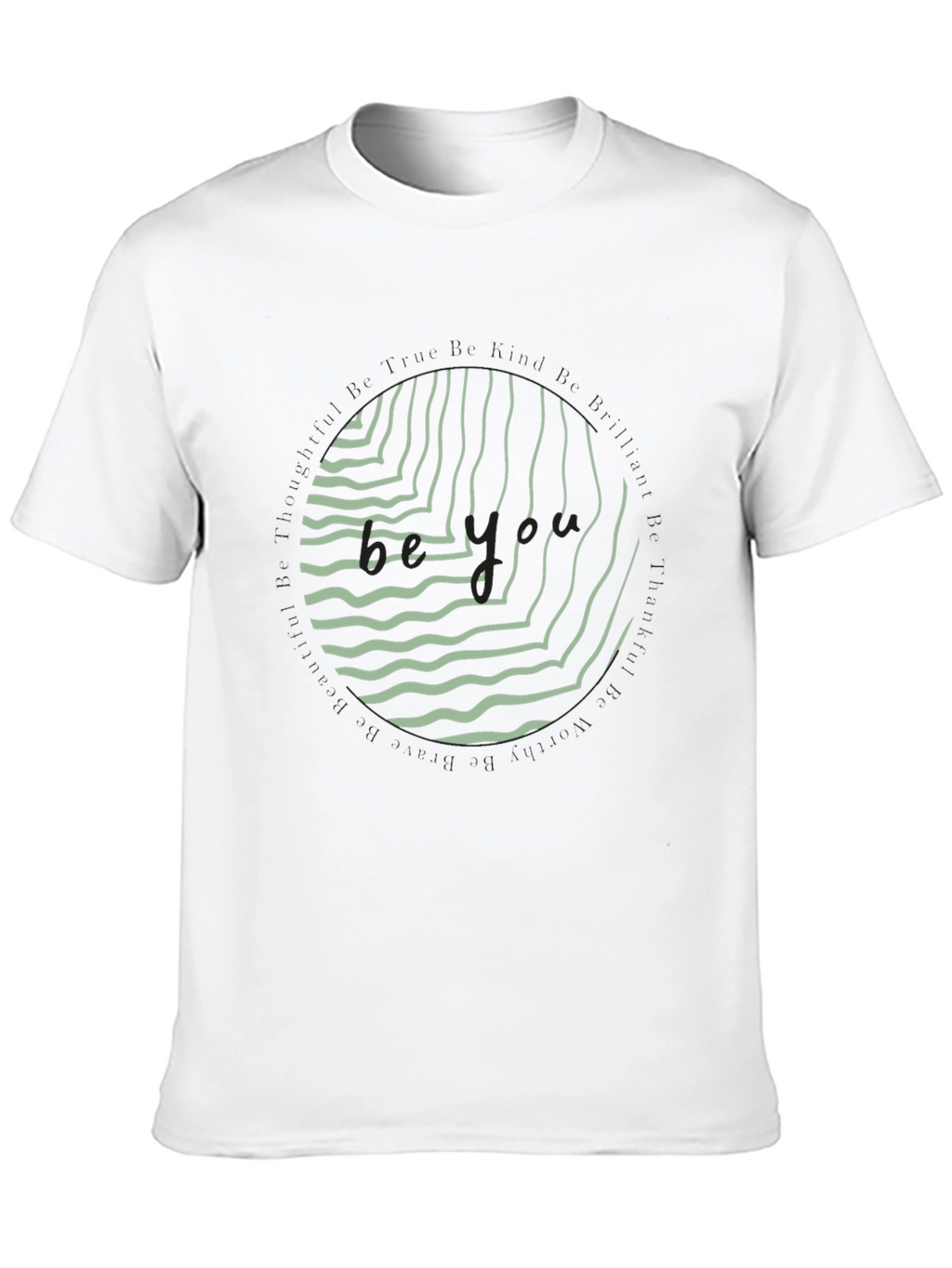 Abstract Graphic Print Mens Black T-Shirt
