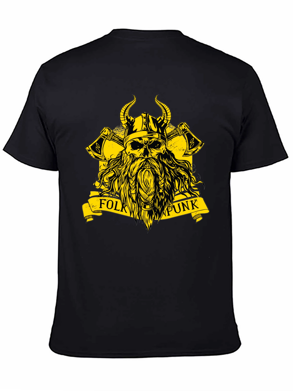 Folk Punk Viking Skull T-Shirt