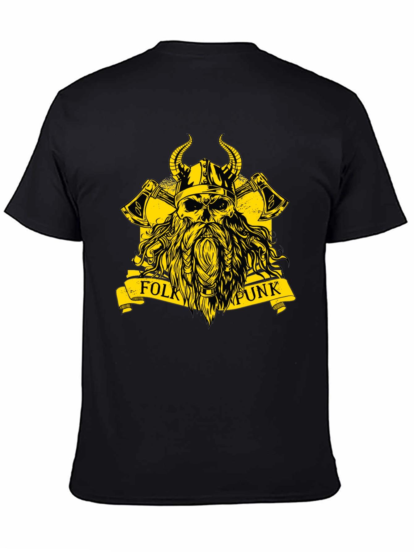 Folk Punk Viking Skull T-Shirt