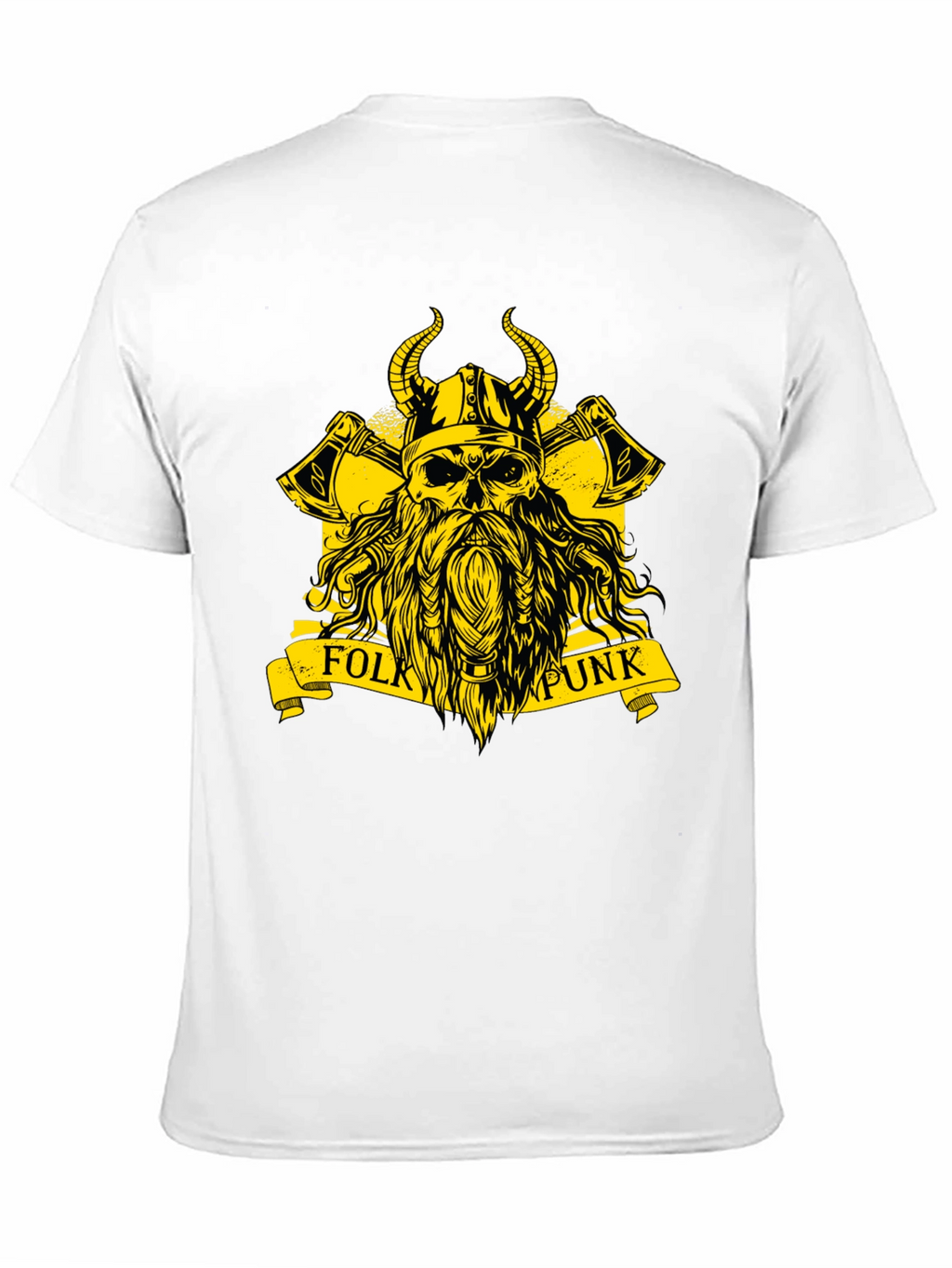 Folk Punk Viking Skull T-Shirt