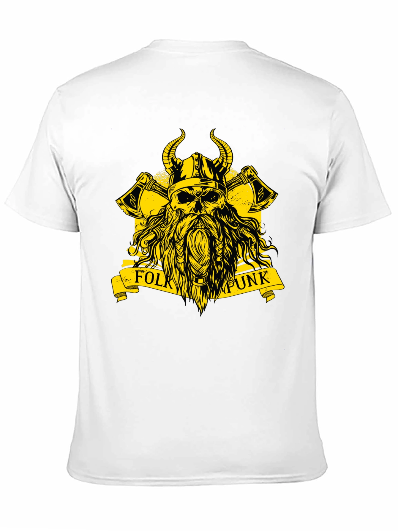 Folk Punk Viking Skull T-Shirt