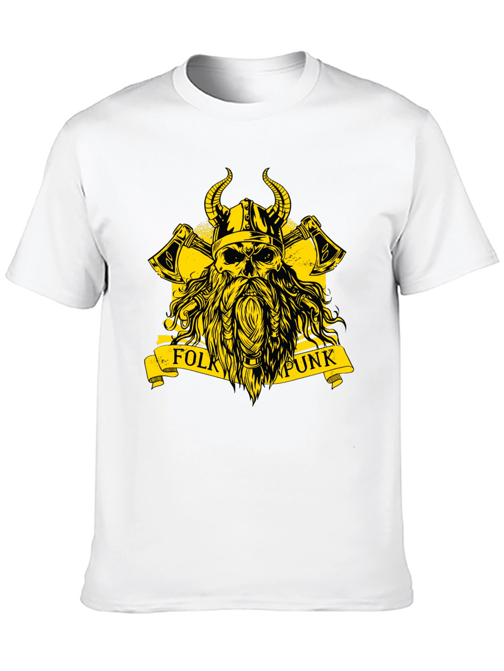 Folk Punk Viking Skull T-Shirt