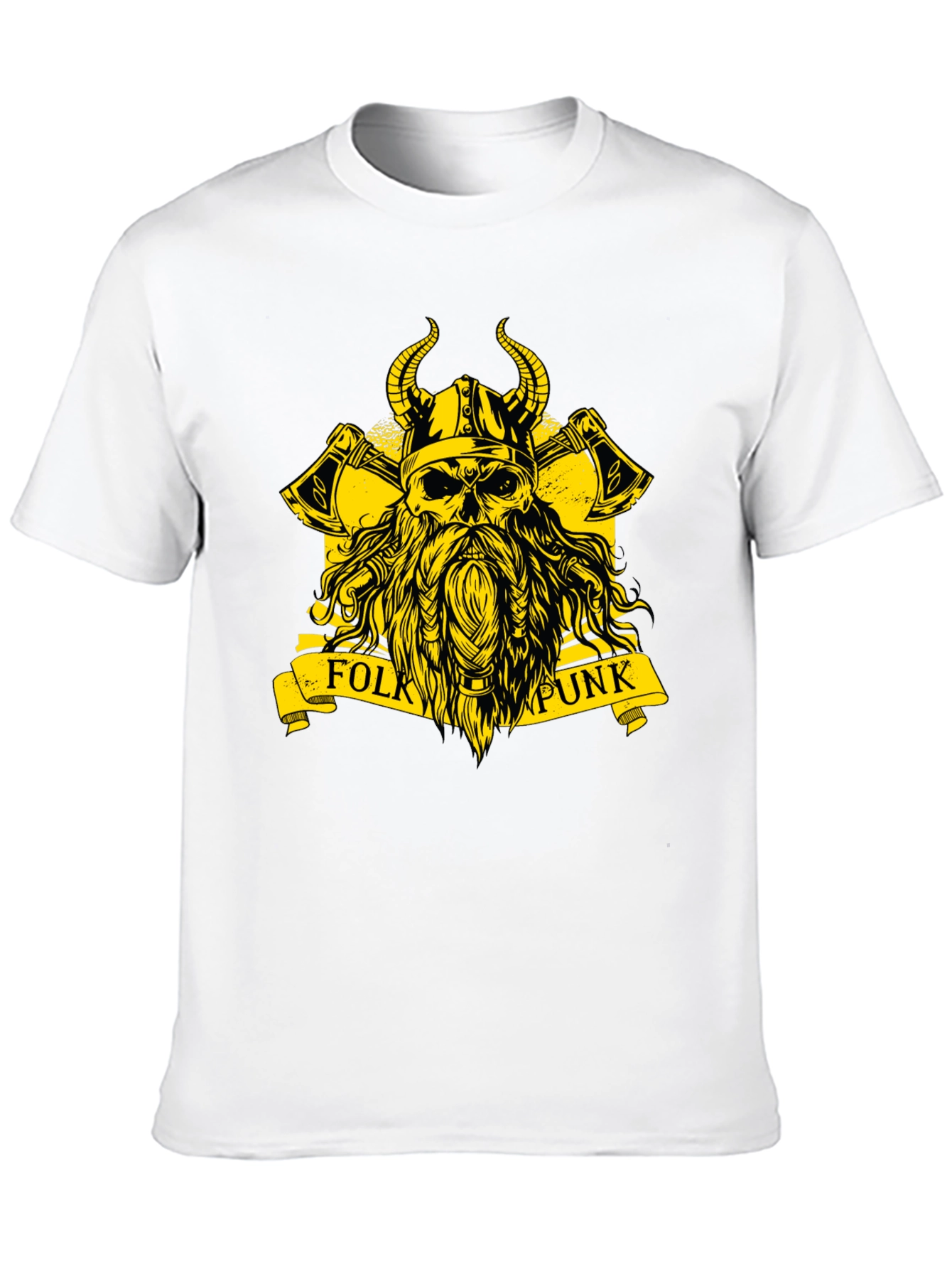 Folk Punk Viking Skull T-Shirt