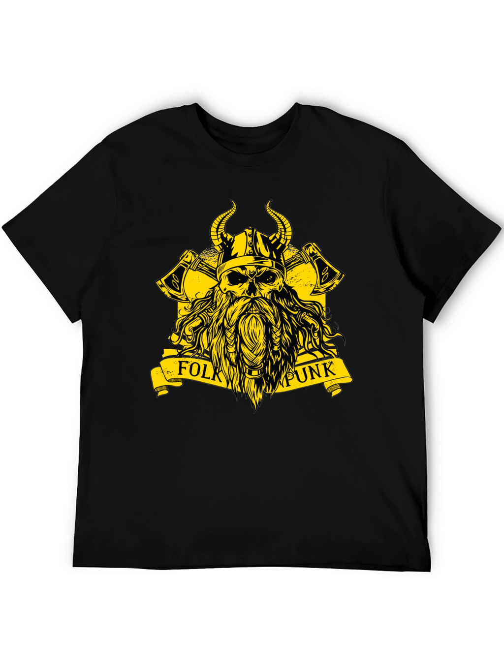 Folk Punk Viking Skull T-Shirt