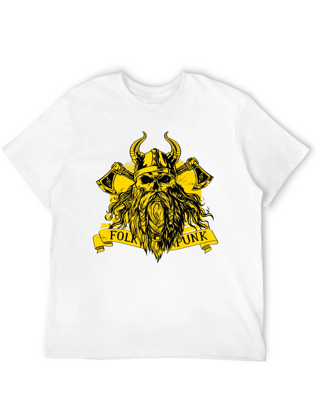 Folk Punk Viking Skull T-Shirt