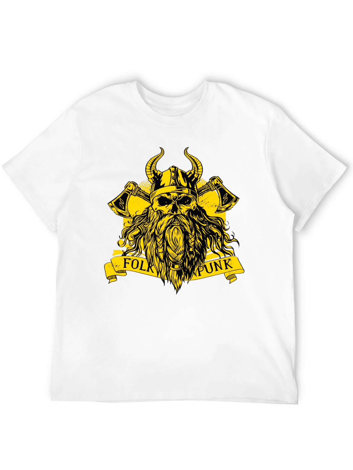 Folk Punk Viking Skull T-Shirt