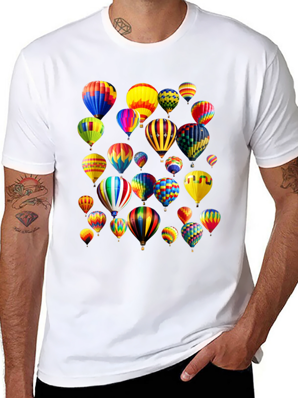 Balloon Print T-Shirt - Vibrant & Fun