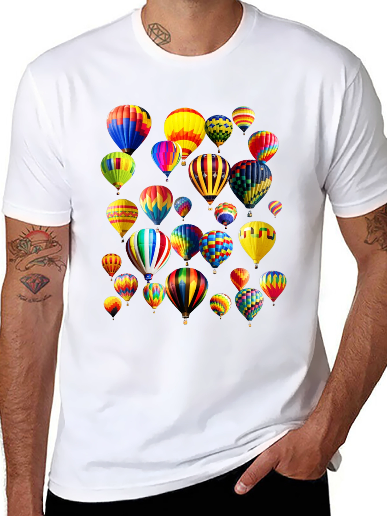 Balloon Print T-Shirt - Vibrant & Fun
