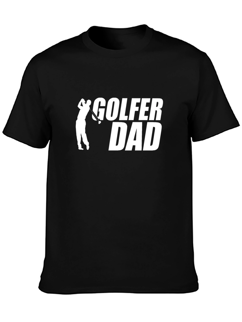 Golfer Dad Graphic T-Shirt - Black
