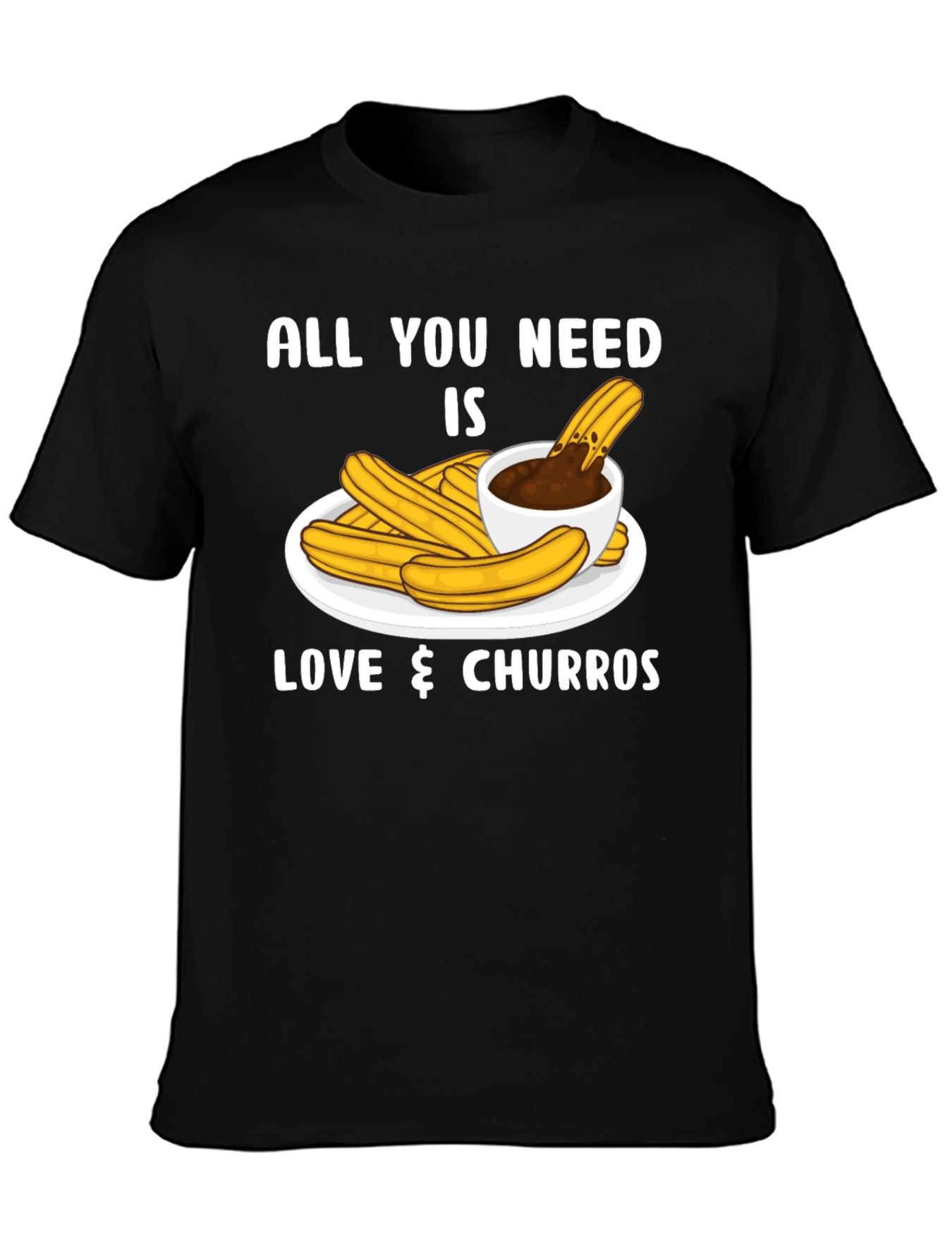 Love & Churros T-Shirt - Sweet Dessert Tee