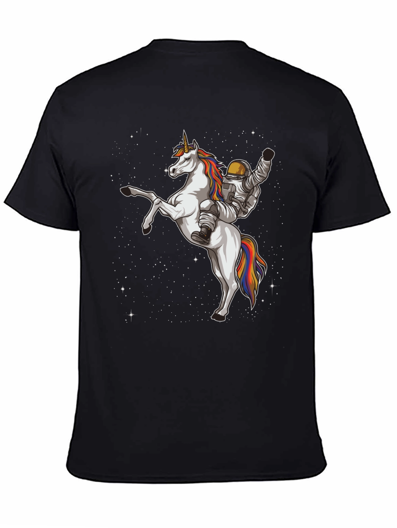Astronaut Riding Unicorn Graphic T-Shirt