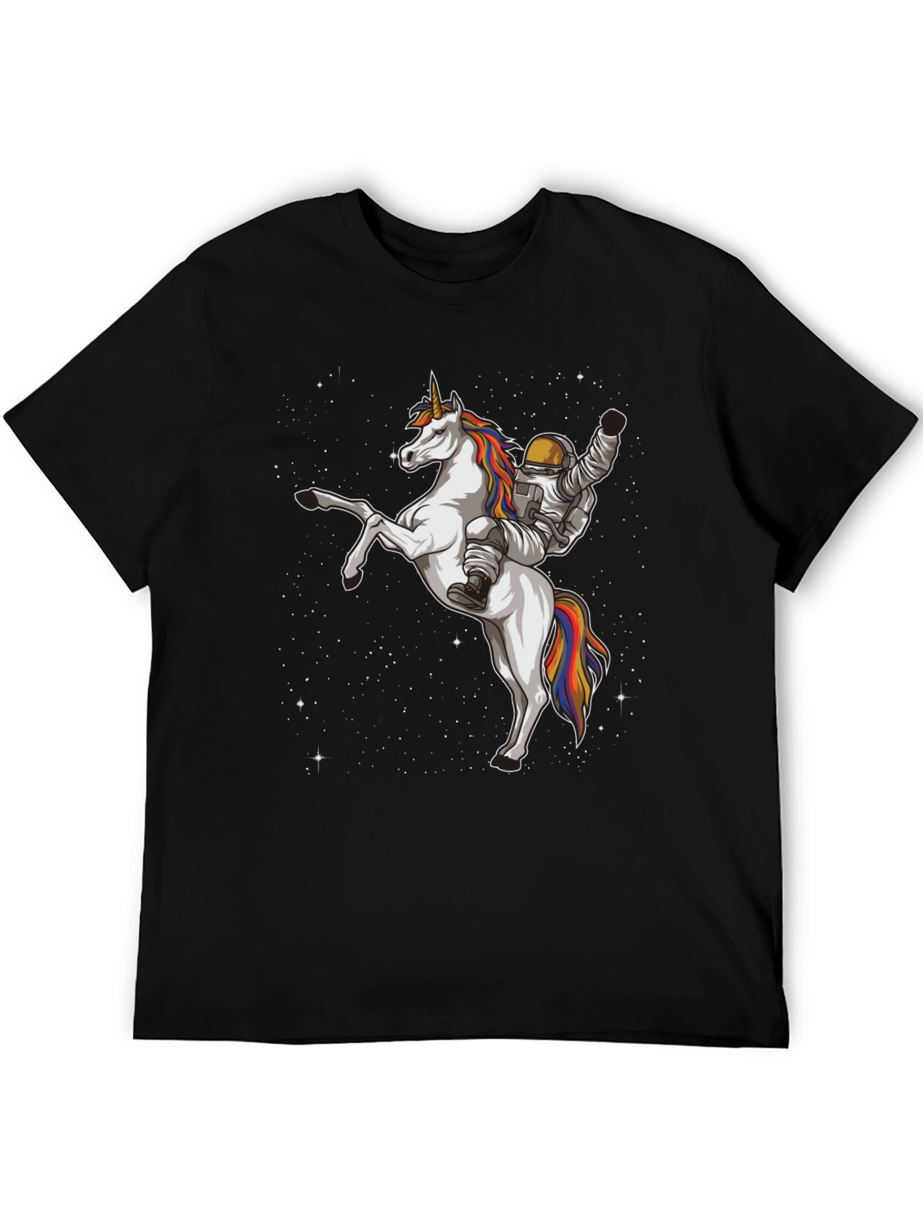 Astronaut Riding Unicorn Graphic T-Shirt