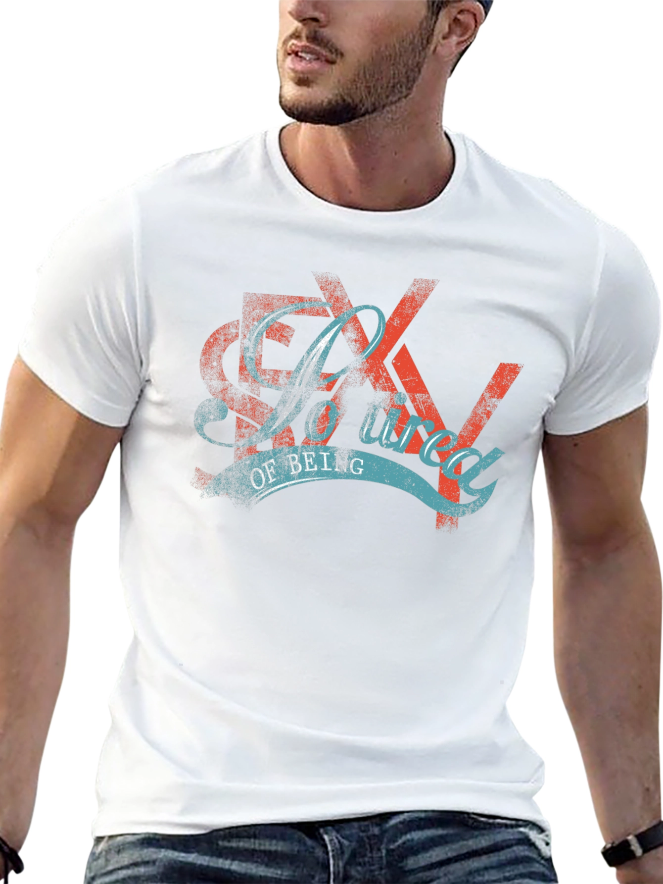 Soured of Being Graphic Tee - Distressed Design