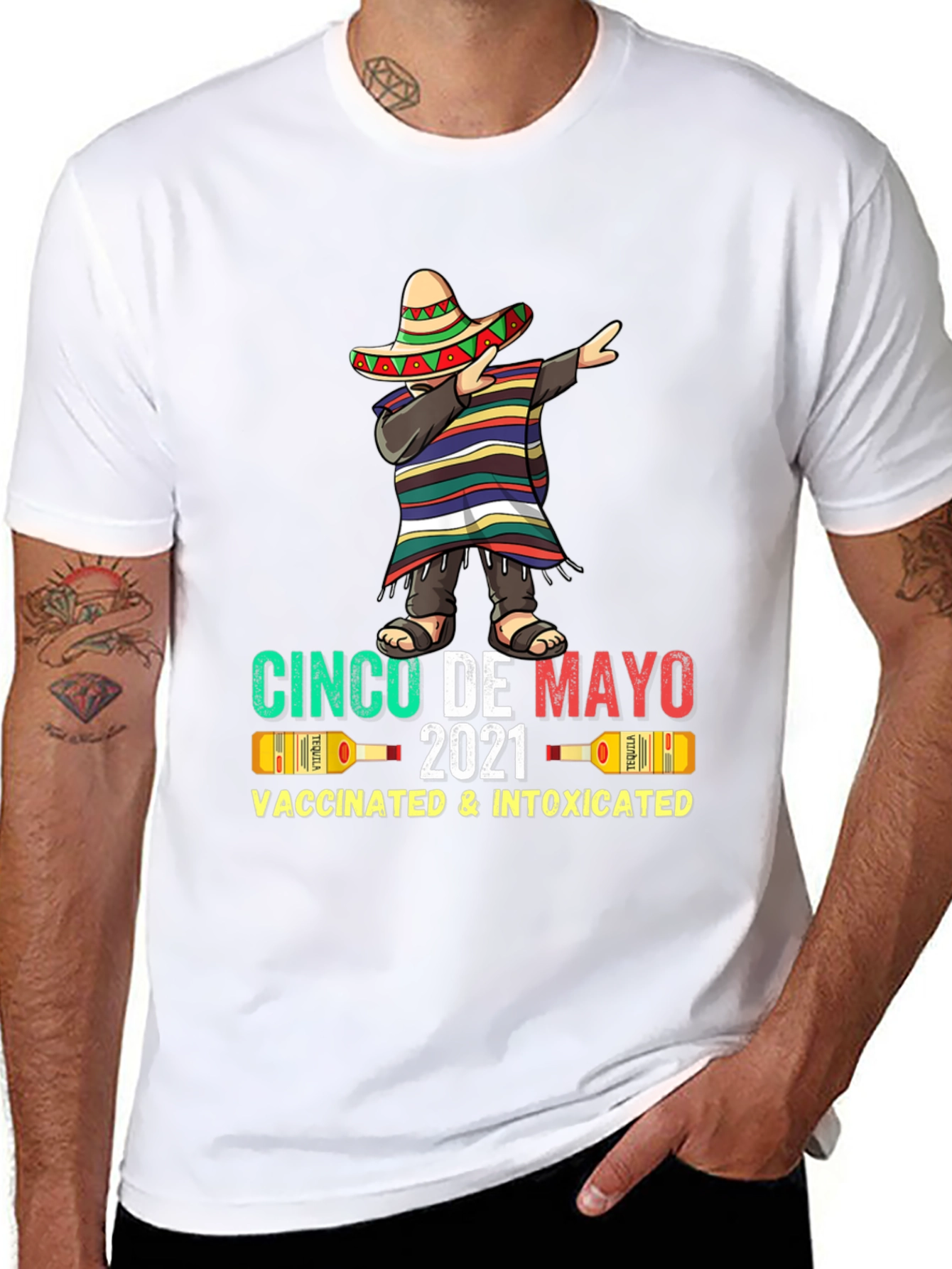 Cinco De Mayo Vaccinated & Intoxicated T-Shirt