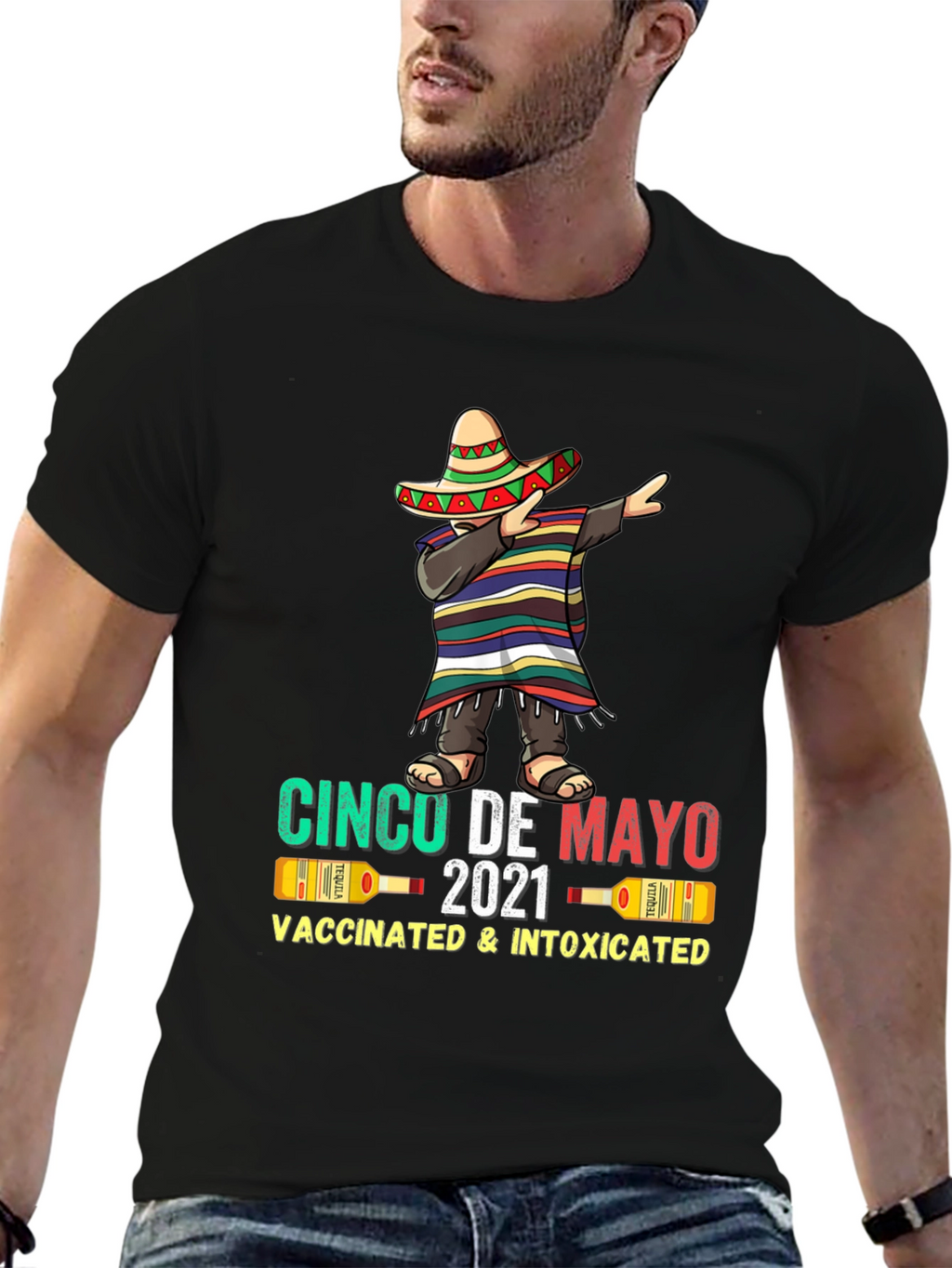 Cinco De Mayo Vaccinated & Intoxicated T-Shirt