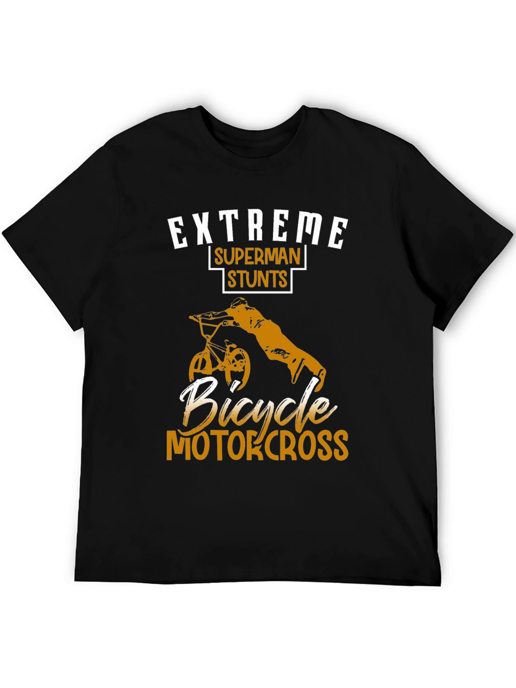 Extreme Superman Stunts Bicycle Motocross T-Shirt