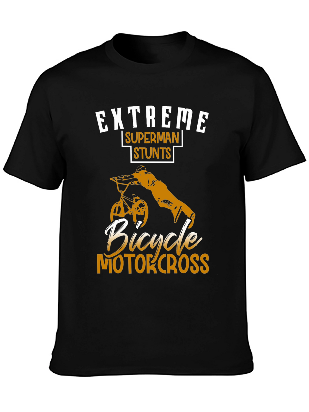 Extreme Superman Stunts Bicycle Motocross T-Shirt