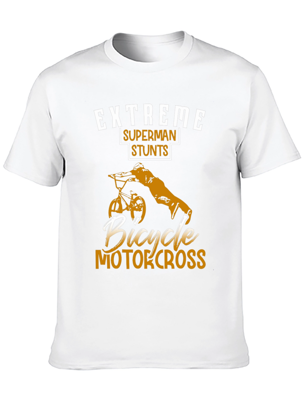 Extreme Superman Stunts Bicycle Motocross T-Shirt
