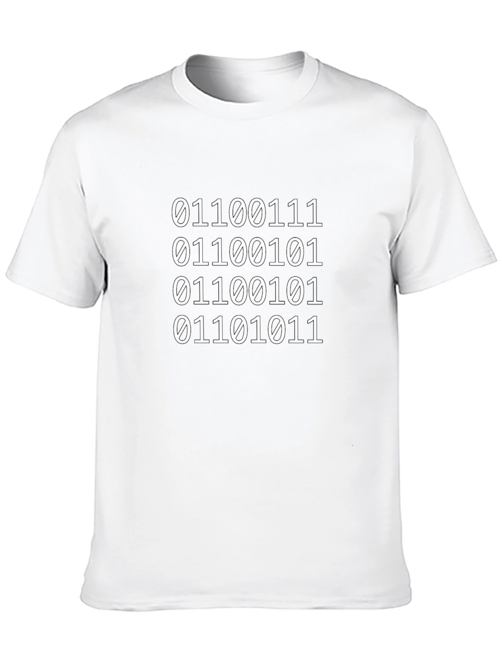 Binary Code T-Shirt - Programmer Style