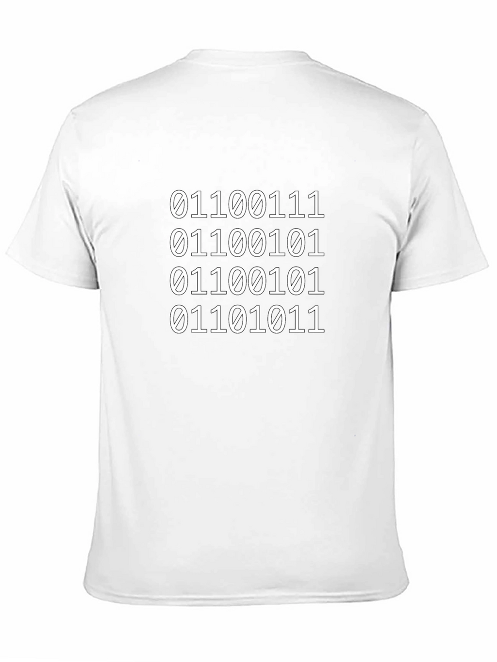 Binary Code T-Shirt - Programmer Style