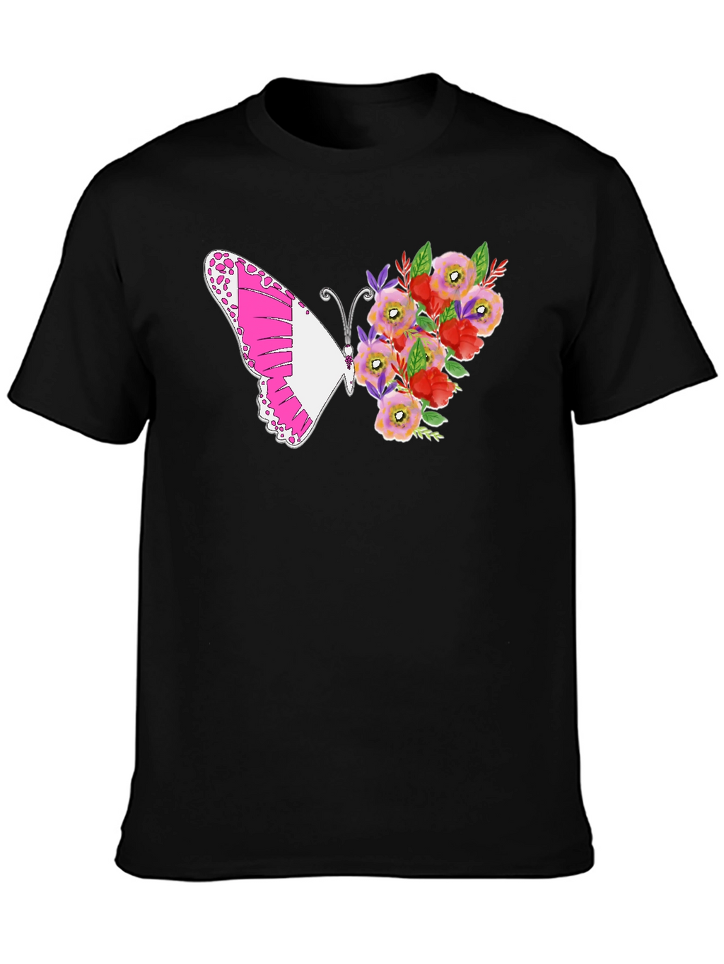 Butterfly Floral Print Tee