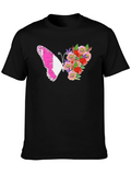 Butterfly Floral Print Tee