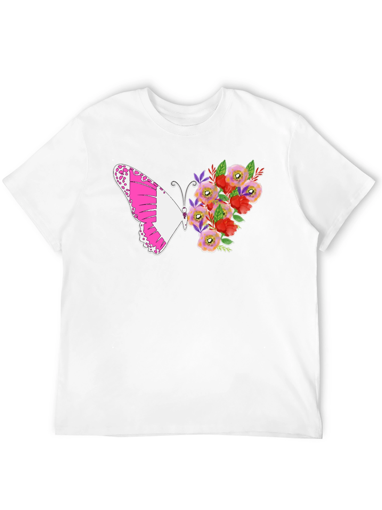 Butterfly Floral Print Tee