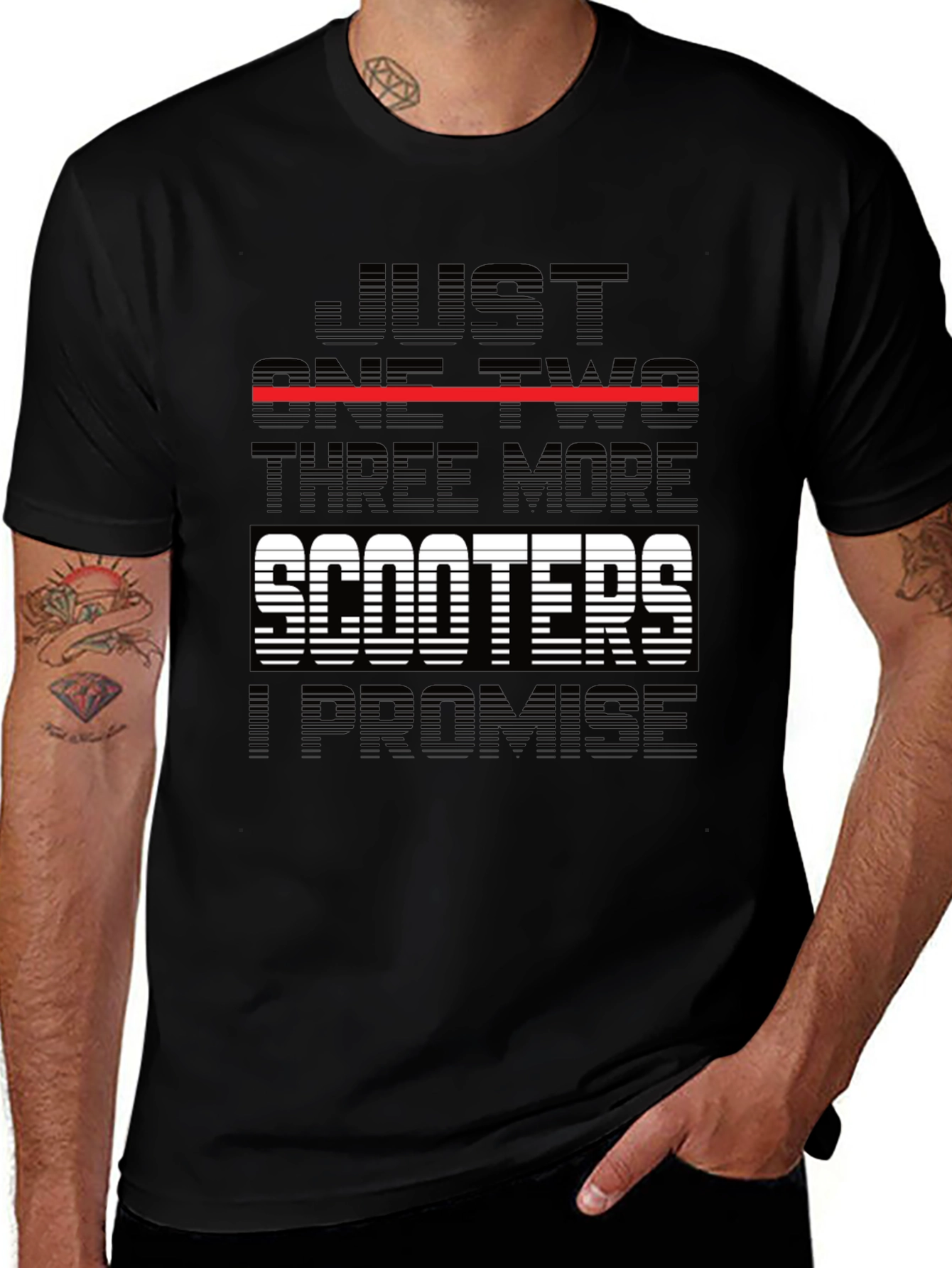 Just One Two Three More Scooters T-Shirt