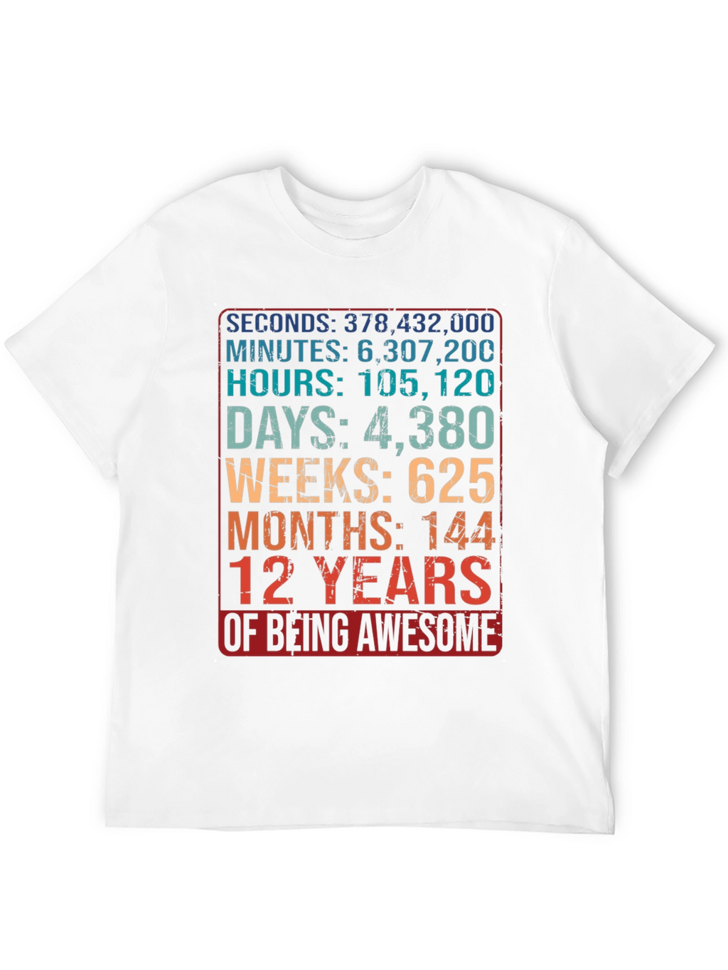 12 Years of Being Awesome Graphic Tee