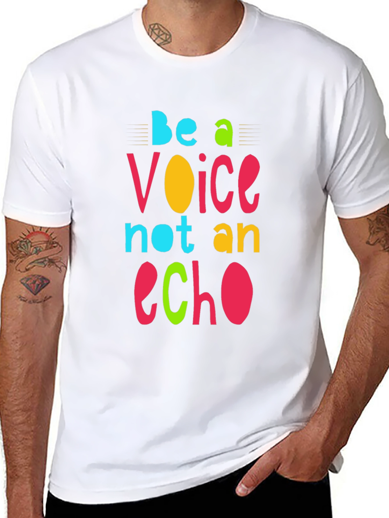 Be a Voice Not an Echo Graphic T-Shirt