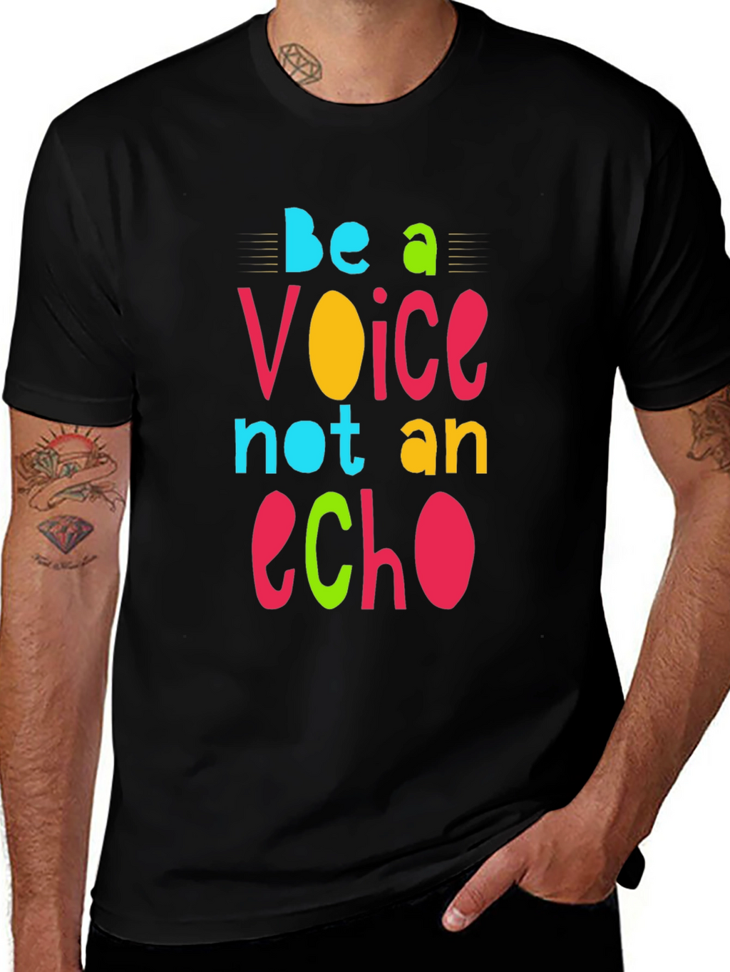 Be a Voice Not an Echo Graphic T-Shirt