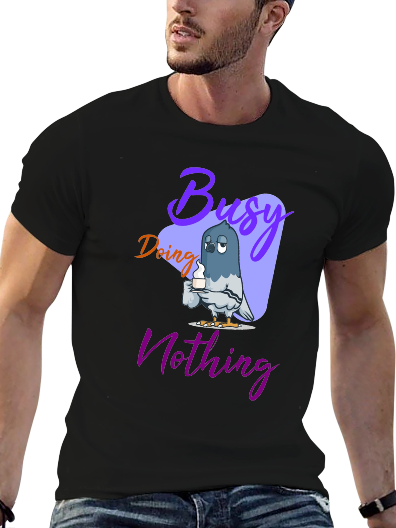 Busy Doing Nothing Graphic T-Shirt