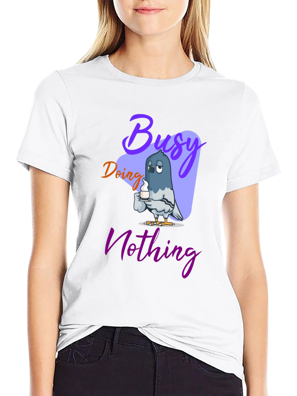 Busy Doing Nothing Graphic T-Shirt