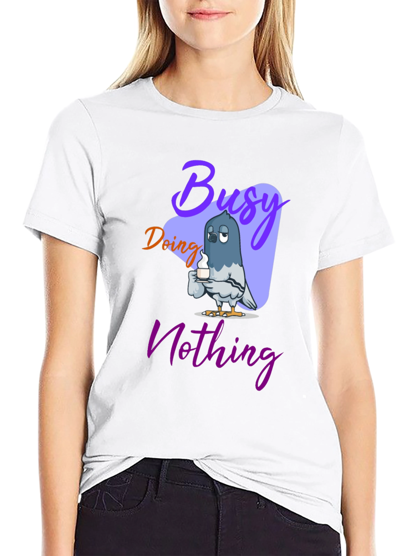 Busy Doing Nothing Graphic T-Shirt