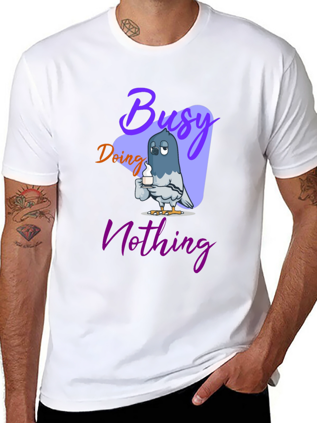 Busy Doing Nothing Graphic T-Shirt
