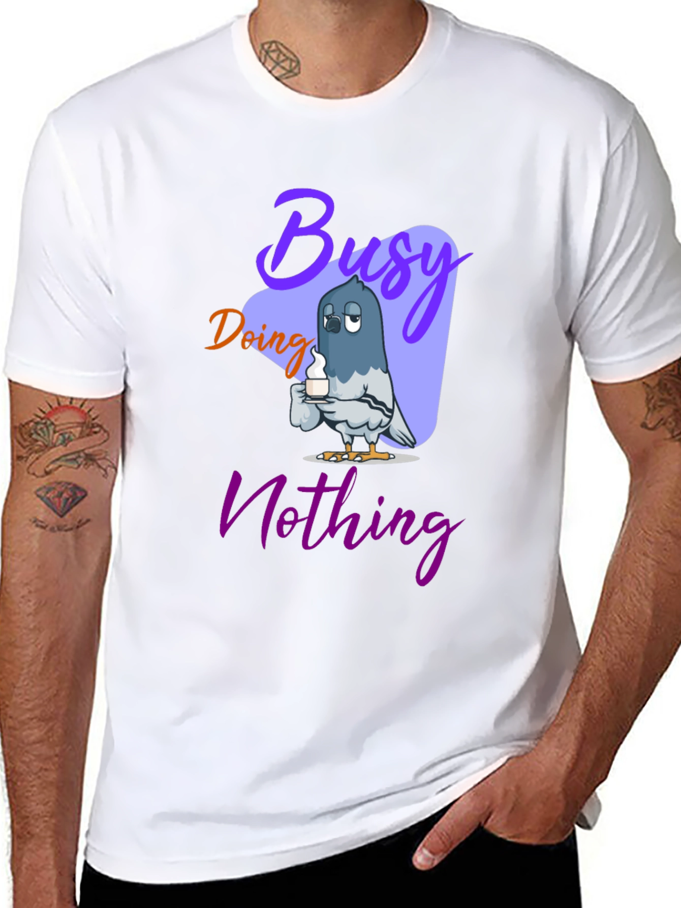 Busy Doing Nothing Graphic T-Shirt