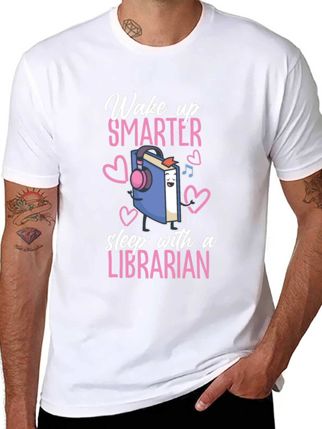 Wake Up Smarter Librarian Graphic Tee